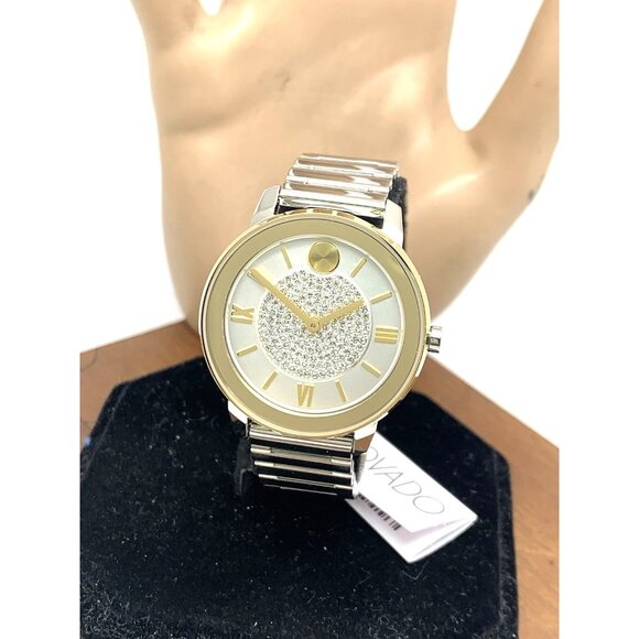 Movado Women's Watch 3600660 Bold Swiss Quartz Two Tone Stainless Steel 32mm - Picture 1 of 14